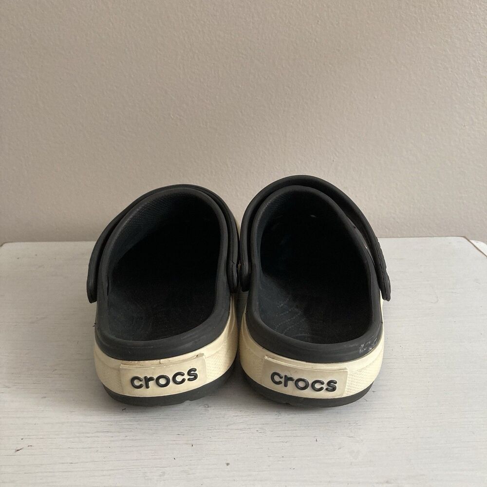 Crocs Kids Classic Crocbands Clogs Youth Unisex Shoes Size J3 Black Comfort - Picture 8 of 10